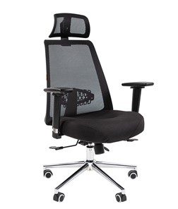 Офисное кресло CHAIRMAN 535 LUX сетчатый акрил черный / полиэстер черный в Омске