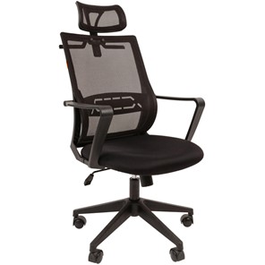 Кресло офисное CHAIRMAN 545 сетка/ткань черный в Омске