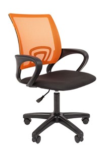 Кресло офисное CHAIRMAN 696 black LT, оранжевый в Омске
