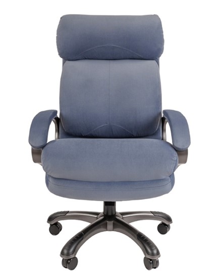 Офисное кресло CHAIRMAN HOME 505, велюр голубое в Омске - изображение 3
