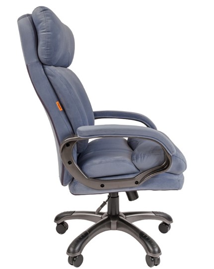 Офисное кресло CHAIRMAN HOME 505, велюр голубое в Омске - изображение 4