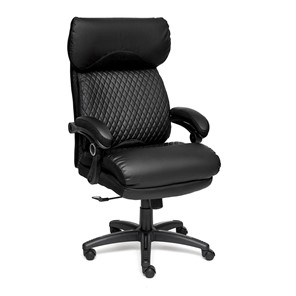 Офисное кресло CHIEF кож/зам/ткань, черный/черный стеганный/черный, 36-6/36-6/11 арт.12851 в Омске