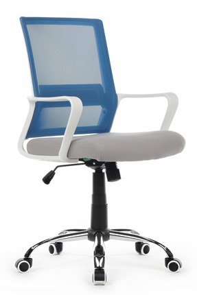 Кресло компьютерное RCH 1029MW, серый/синий в Омске - изображение