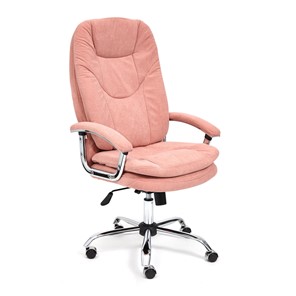 Кресло компьютерное SOFTY LUX флок, розовый, арт.13952 в Омске