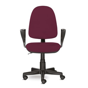Офисное кресло Brabix Prestige Ergo MG-311 (регулируемая эргономичная спинка, ткань, бордовое) 532422 в Омске