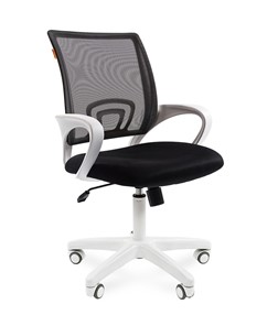 Кресло компьютерное CHAIRMAN 696 white, черный в Омске