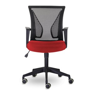 Офисное кресло Brabix Wings MG-309 (пластик черный, сетка, черное/красное) 532014 в Омске