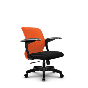 Компьютерное кресло SU-M-4/подл.160/осн.001, Оранжевый/Черный в Омске