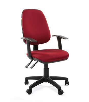 Кресло компьютерное CHAIRMAN 661 Ткань стандарт 15-11 красная в Омске - изображение