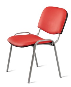 Офисный стул Изо, ВИК Nitro red/Светло-серый в Омске