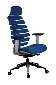 Кресло Riva Chair SHARK (Синий/серый) в Омске