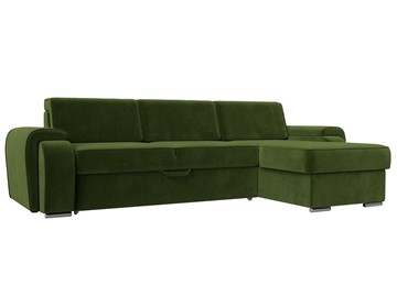 Угловой диван Лига-025, Зеленый (Микровельвет) в Омске