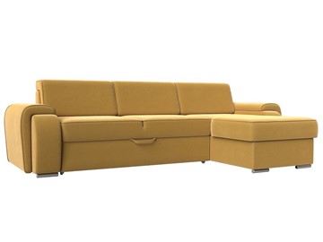 Угловой диван Лига-025, Желтый (Микровельвет) в Омске