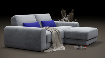 Угловой диван с оттоманкой Манхэттен 2400 в Омске - предосмотр