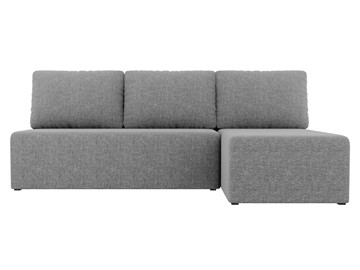 Угловой диван с оттоманкой Поло, Серый (рогожка) в Омске - предосмотр 1