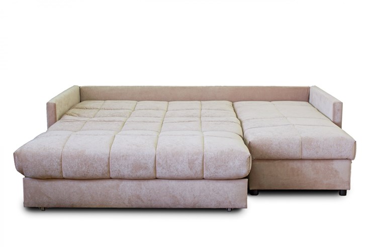 Угловой диван Аккордеон 043, 1400 с оттоманкой 700, ППУ в Омске - изображение 1