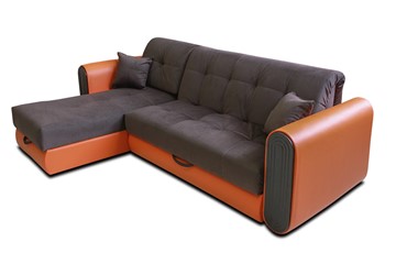 Угловой диван с оттоманкой Аккордеон-8 (сп.м. 90х205) в Омске