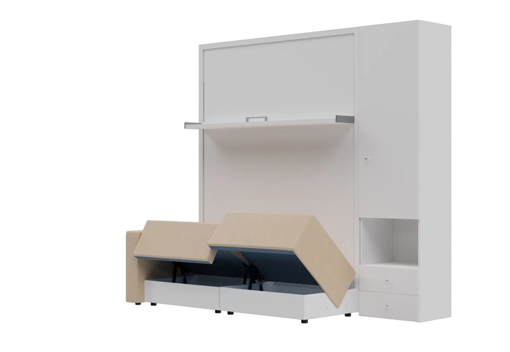Диван Кровать-трансформер Smart (КД 1400+ШП), шкаф правый, левый подлокотник в Омске - изображение 1