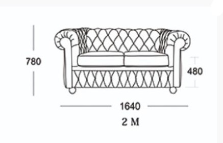 Прямой диван Честер 2М (седафлекс) в Омске - изображение 13