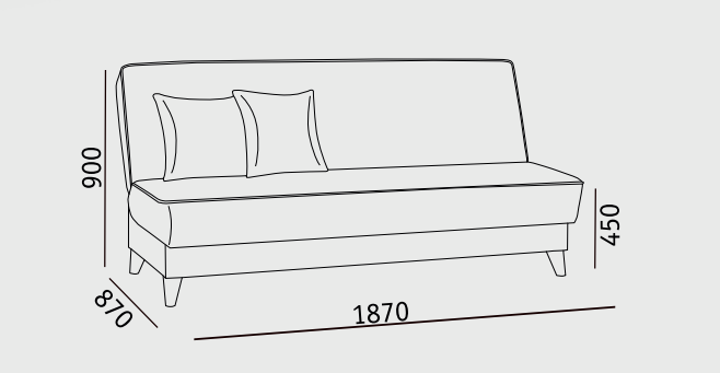 Прямой диван Наварра 2 БД в Омске - изображение 5