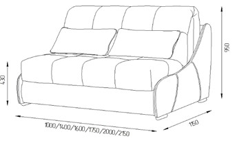 Прямой диван Токио 130 (ППУ) в Омске - предосмотр 11