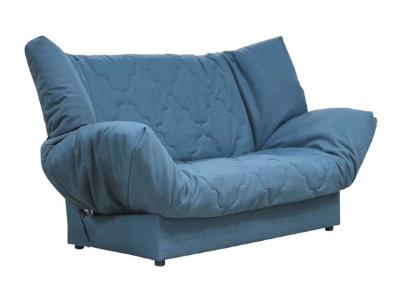 Прямой диван Ивона, темпо7синий в Омске - изображение
