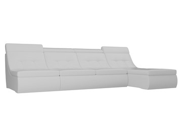 Модульный раскладной диван Холидей люкс, Белый (экокожа) в Омске