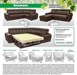 Модульный диван Арабелла в Омске - предосмотр 5