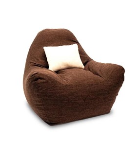 Бескаркасное кресло Эдем, рогожка орион, коричневый в Омске