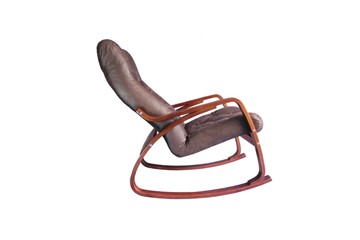 Кресло-качалка Гранд, замша шоколад в Омске - предосмотр 1
