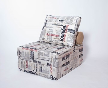 Бескаркасное кресло-кровать Прайм, газета в Омске