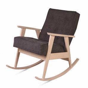 Кресло-качалка Ретро (беленый дуб / 05 - коричневый) в Омске