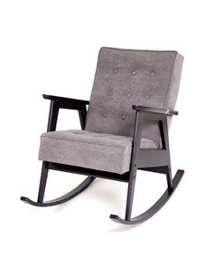 Кресло-качалка Ретро (венге / RS 15 - темно-серый) в Омске