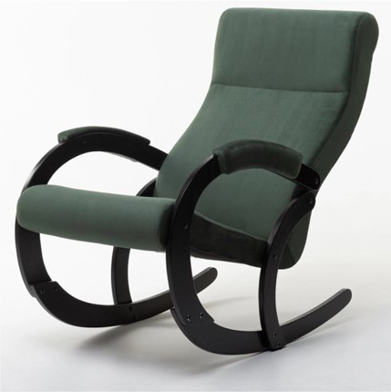 Кресло-качалка в гостиную Корсика, ткань Amigo Green 34-Т-AG в Омске - изображение