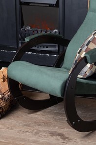 Кресло-качалка в гостиную Корсика, ткань Amigo Green 34-Т-AG в Омске - предосмотр 6