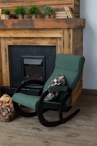 Кресло-качалка в гостиную Корсика, ткань Amigo Green 34-Т-AG в Омске - предосмотр 7