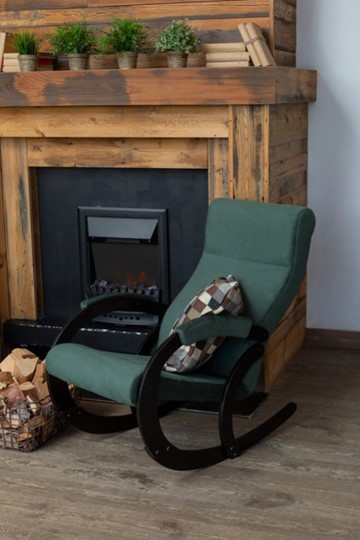 Кресло-качалка в гостиную Корсика, ткань Amigo Green 34-Т-AG в Омске - изображение 7