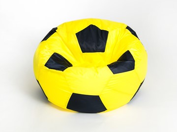 Кресло-мешок Мяч малый, желто-черный в Омске