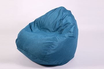 Кресло-мешок Юниор, рогожка синий в Омске