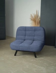 Мягкое кресло Абри опора металл (синий) в Омске - предосмотр 8