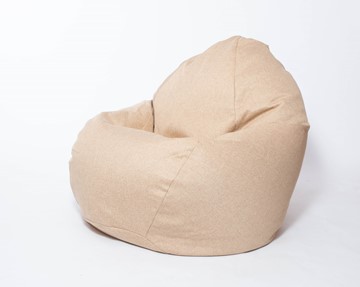 Кресло-мешок Макси, рогожка, 150х100, песочное в Омске - предосмотр