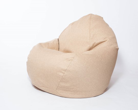 Кресло-мешок Макси, рогожка, 150х100, песочное в Омске - изображение