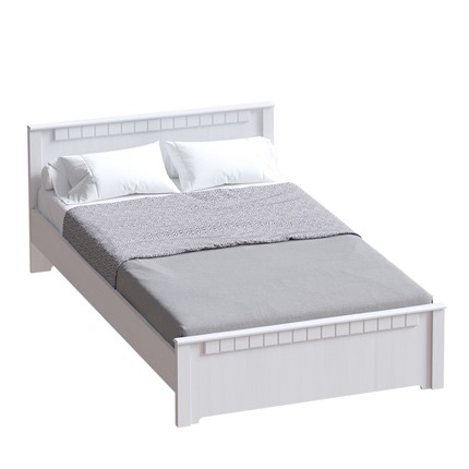 Кровать с основанием Прованс,1600 Бодега белая/Платина премиум в Омске - изображение
