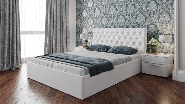 Кровать 2-х спальная Скарлет (Белая) в Омске - изображение