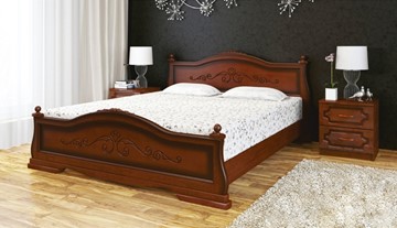 Кровать 1-спальная Карина-1 (Орех) 90х200 в Омске