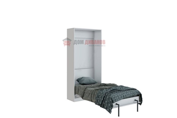 Кровать-шкаф Велена 1, 800х2000, цвет белый в Омске - изображение