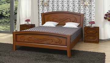Кровать односпальная Карина-16 (Орех) 90х200 в Омске