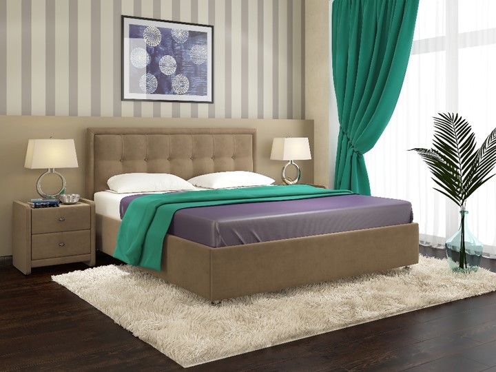 Спальная кровать Amelia размер 160*200 с основанием в Омске - изображение 5