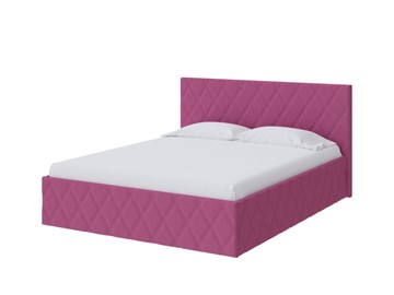Кровать спальная Fresco 140х200, Рогожка (Savana Berry (фиолетовый)) в Омске