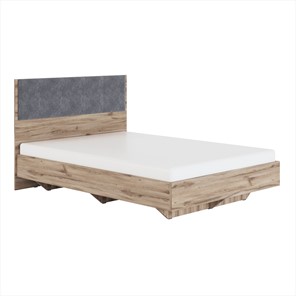 Кровать в спальню Николь (мод.1.3) 1,6 серый текстиль, с ортопедическим основанием в Омске